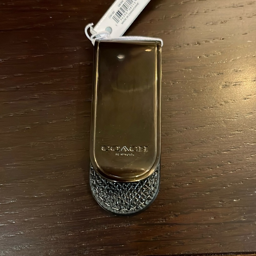 NWT Coach Money Clip